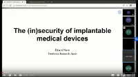 (In-)Security of Implantable Medical Devices (Eduard Marin)